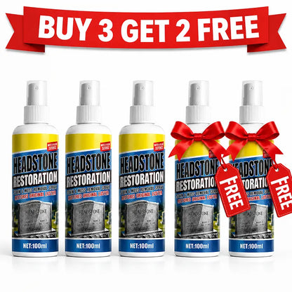 StoneRevive – Headstone Restoration Cleaning Spray – Buy 3 Get 2 Free / Cleaning Cloth