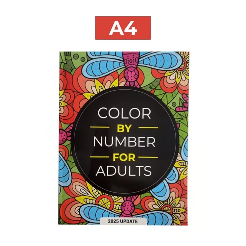 QuietCanvas – Therapeutic Coloring Book for Adults – A4: Approx. 210 × 297 mm