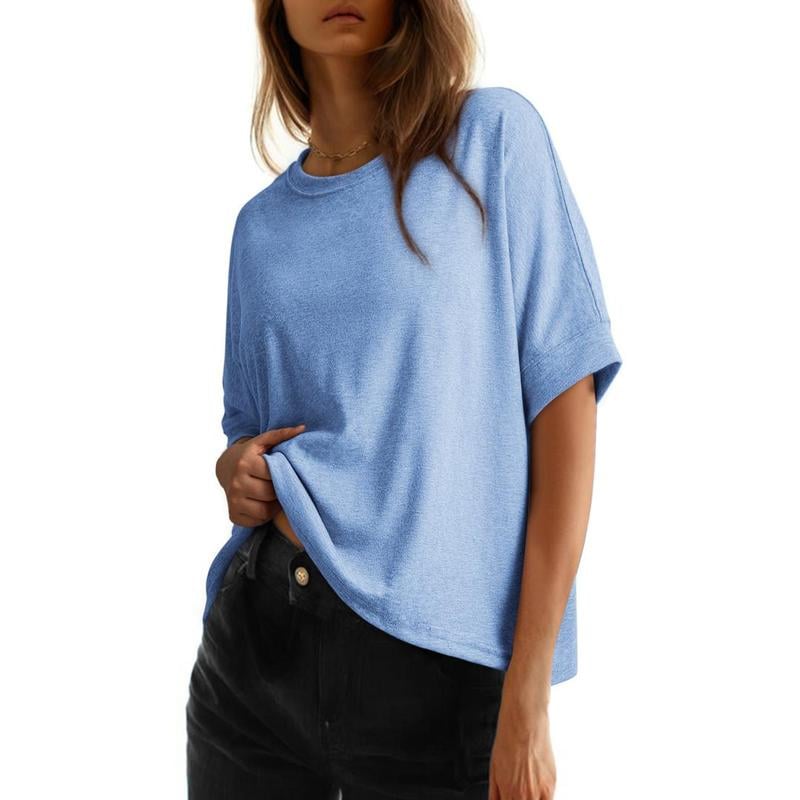 CloudEase – Loose Fit Comfortable Women’s T-Shirt – Light Blue / S
