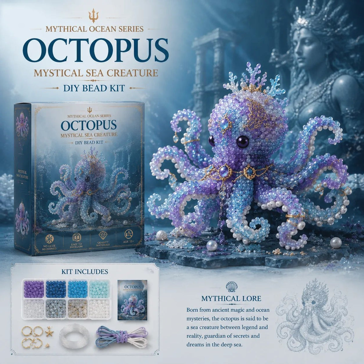 SeaSpark – Mythical Ocean Craft Bead Set – Octopus