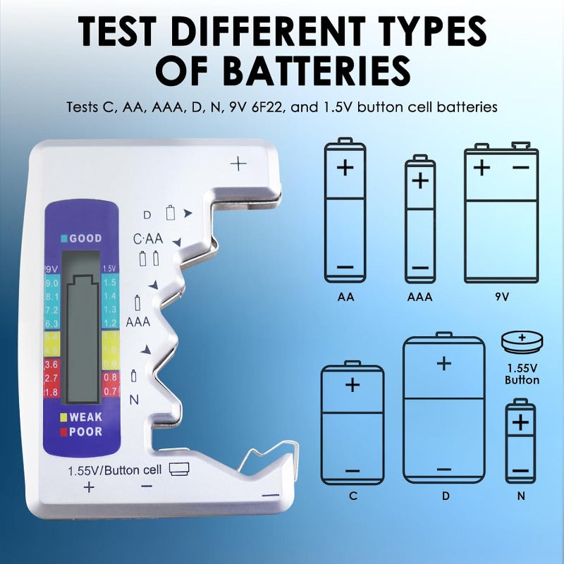 PowerCheck - Universal LCD Battery Tester – Know Your Battery Instantly – image 2