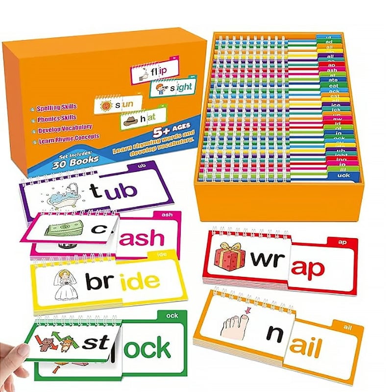 RhymeSpark – 30 Read & Rhyme Flip Books – 1 set