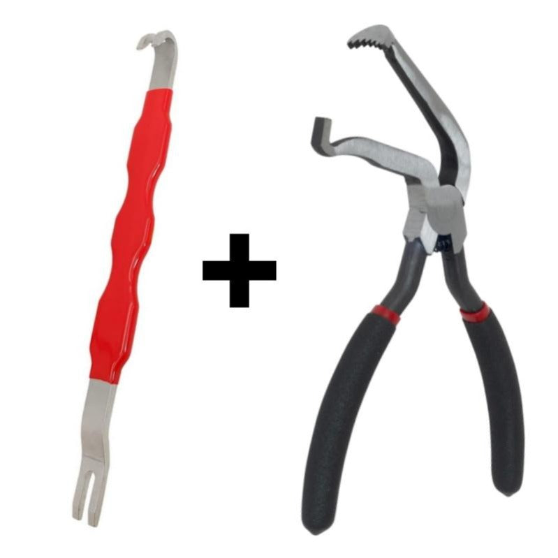WireFix – Dual-End Electrical Connector Removal Tool – C (Red Separator Tool + Black60° Pliers)
