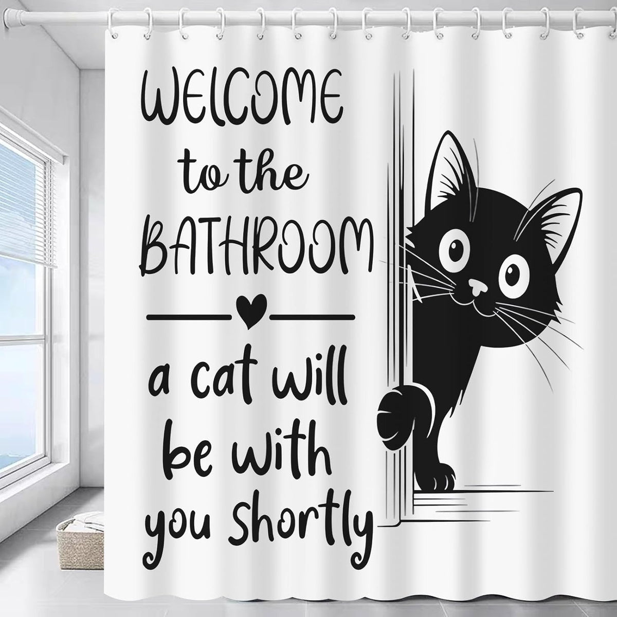 Are You Pooping?" Donkey Shower Curtain – Cat / 71in x 71in