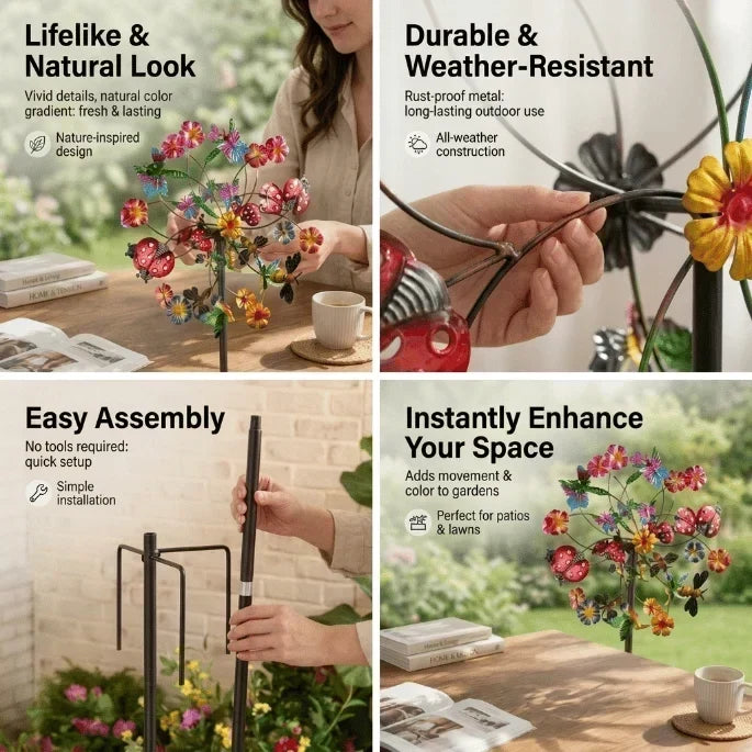 TwinkleBloom – Solar Flower Garden Décor – image 5