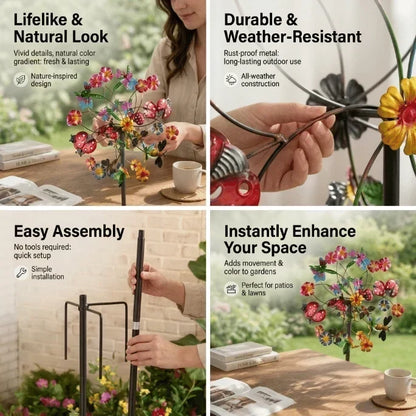 TwinkleBloom – Solar Flower Garden Décor – image 5