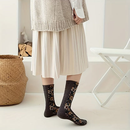 LumeFlora – Soft Cotton Embroidered Flower Socks – image 15