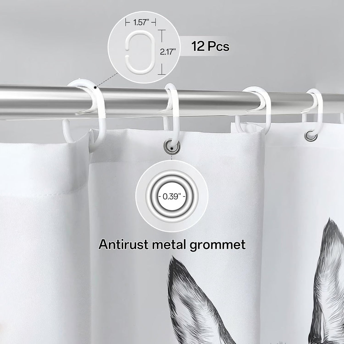 Are You Pooping?" Donkey Shower Curtain – image 6