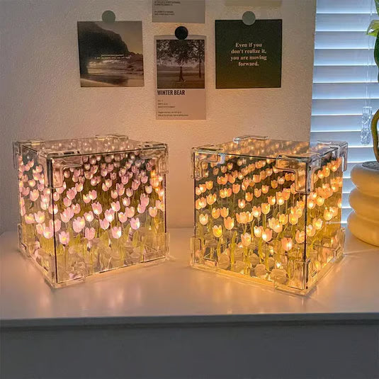 BloomGlow – DIY Tulip Mirror Lamp Box – image 6