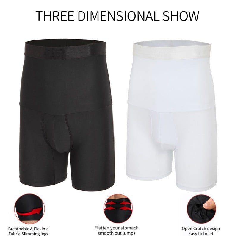 AlphaShape – High Waist Slimming Briefs – Black+White (SAVE $5) / S