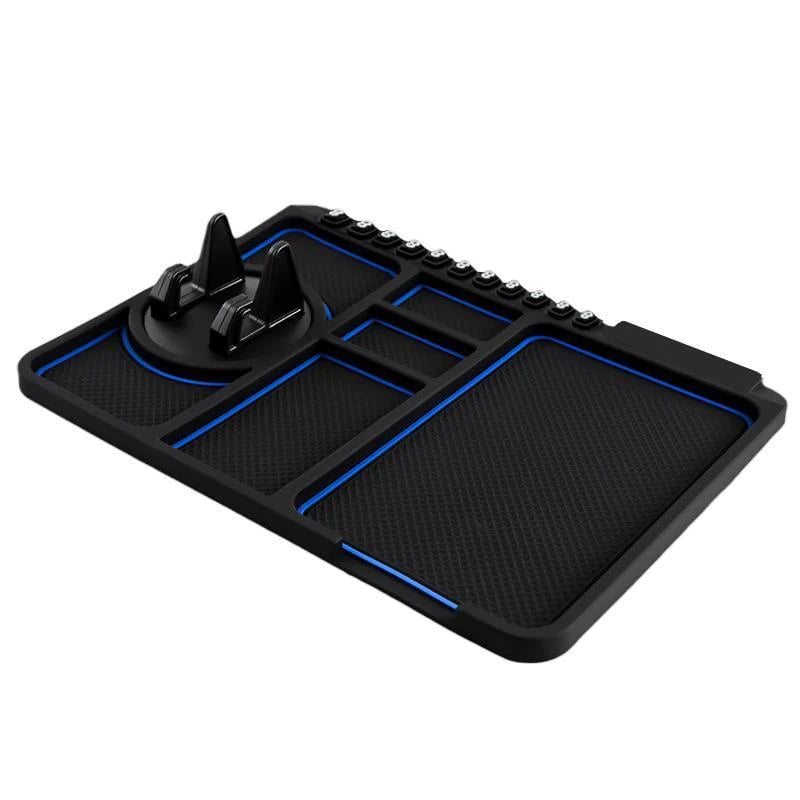 AutoHold – Car Dashboard Phone Grip Mat – Blue