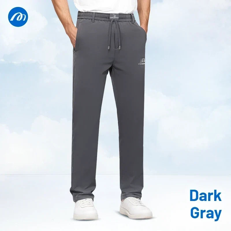 MeshIrons - Men’s Breathable Mesh Panel Casual Pants – Dark Grey / 28 / 26