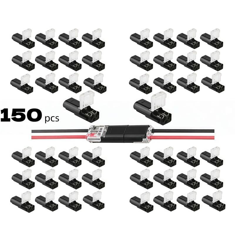 PowerJoin - Reusable Quick Wire Connectors – 2-Piece Set（100 pcs）