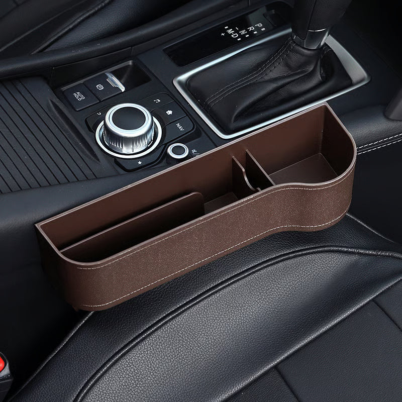 DriveMate – Multi Pocket Leather Car Seat Storage Organizer – image 25