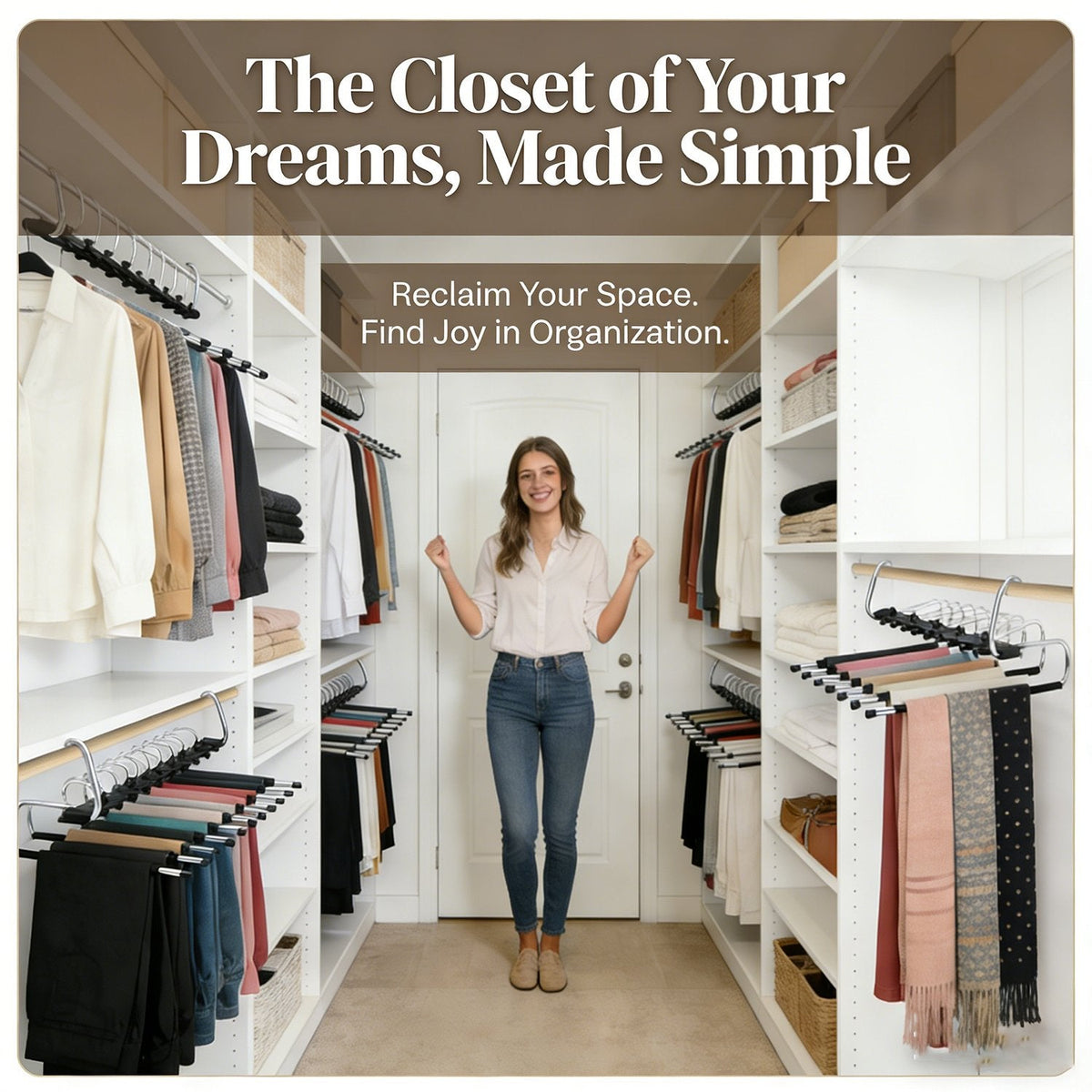ClosetMax – 9-Tier Hanging Pants Organizer – image 4