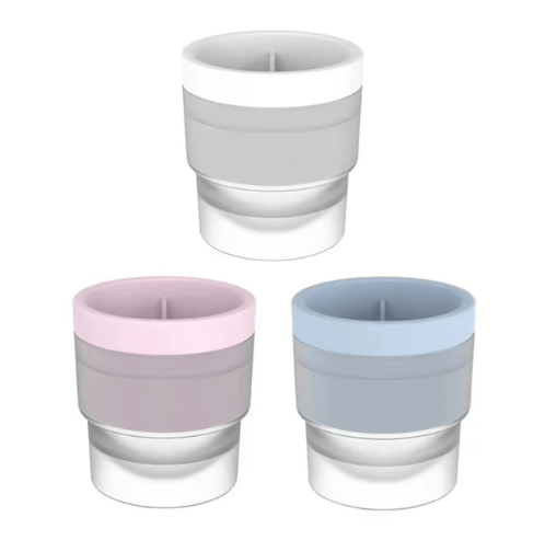 CrystalChill – Round Ice Ball Molds – Blue+Pink+White / Buy 3