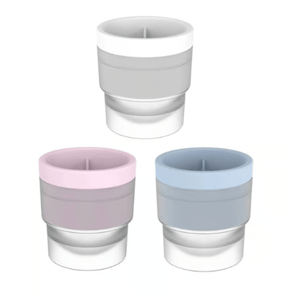 CrystalChill – Round Ice Ball Molds – Blue+Pink+White / Buy 3