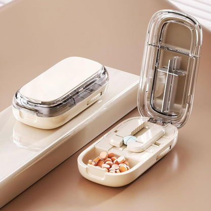 TrimTab | Compact Travel-Friendly Pill Cutter – BEIGE