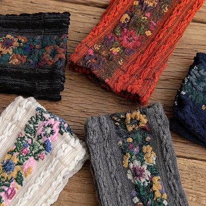 LumeFlora – Soft Cotton Embroidered Flower Socks – image 20