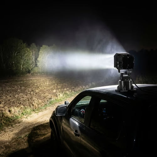 Motorized Remote Control Laser LED Searchlight – image 2