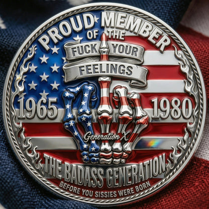 BattleMark – American Skull Tactical Coin – image 2