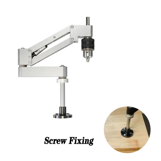 TapXpress – Light Duty Electric Drill Tapping Stand – Silver / Screw fixing