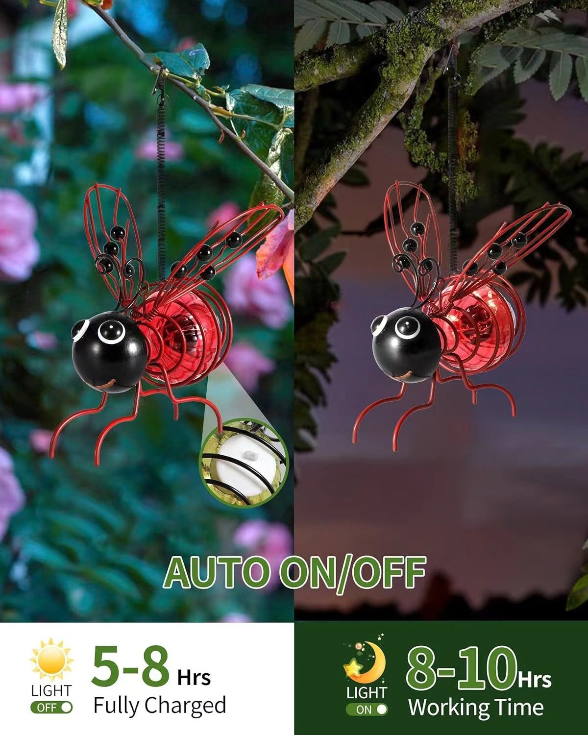 Sunlit Hive – Hanging Bee Light Set – image 4