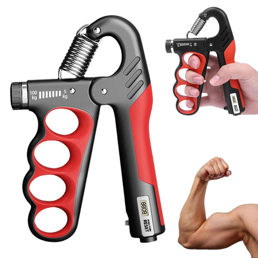 GripTrack – Hand Exerciser with Automatic Counter – Red / Buy 1