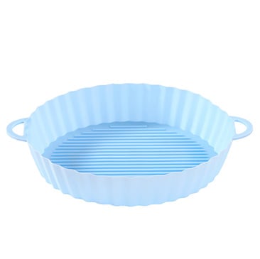 CleanCrisp – Reusable Cooking Tray Inserts – Blue / Circle