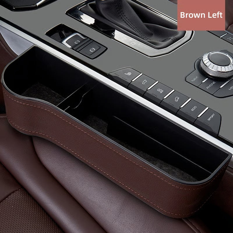 DriveMate – Multi Pocket Leather Car Seat Storage Organizer – image 17