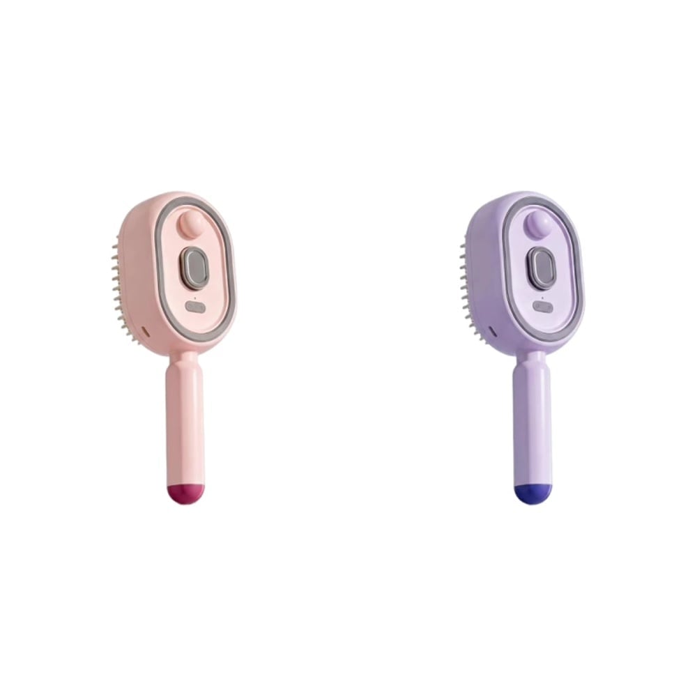 MistAura – Scalp Massage Hair Brush – Pink+Purple