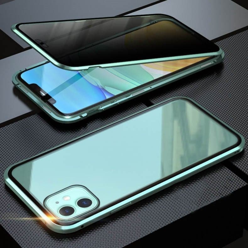 SafeScreen 360 – Privacy Guard Case – Green / For IPhone17 / Without Fast Charging Cable