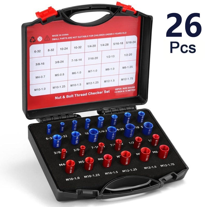 ScrewSense – 44Pcs Alloy Thread Inspector Set – 26Pcs