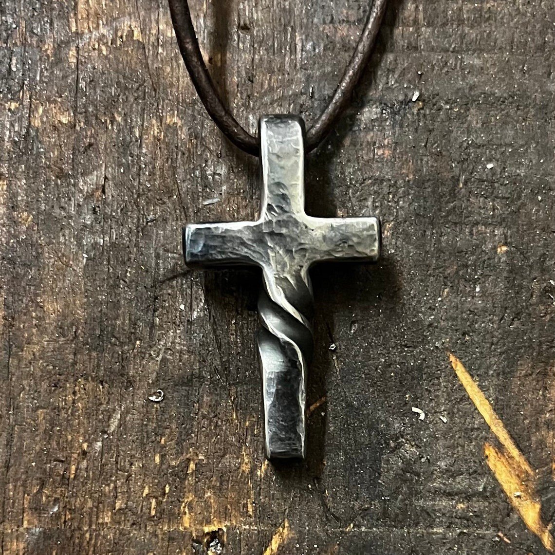 DivineTwist – Hand Forged Cross – image 2