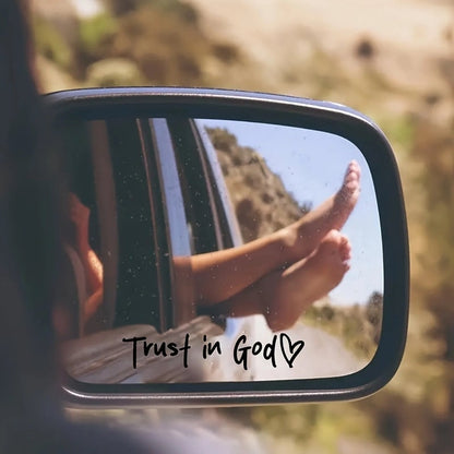 DivineRide – God Car Rearview Mirror Sticker – image 3