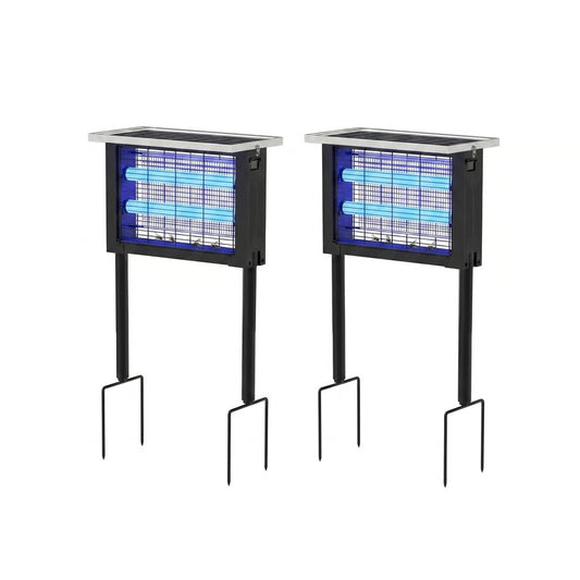 SolarGuard – Aless Solar Bug Zapper Outdoor – 2 x Standard Model with Two Bulbs