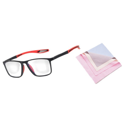 VisionFlex | Ultra-Light Presbyopic Sports Glasses – Glasses + Cleaning Cloths (4pcs Recommended) / Red / '+0.00 /  No diopter