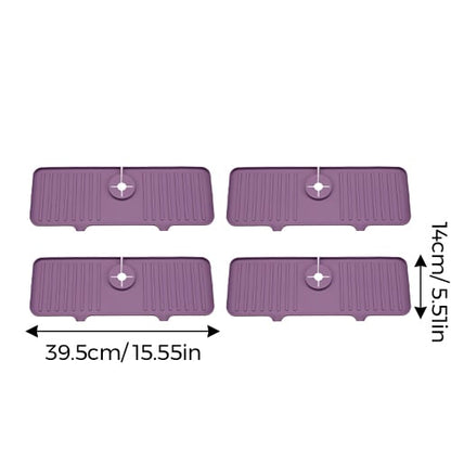 AquaGuard – Protective Kitchen Sink Faucet Mat – Purple*2