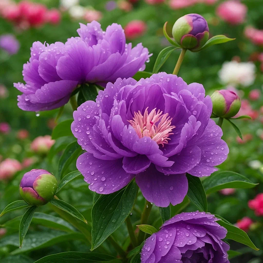 RoyalPetal – Luxury Garden Peonies – Amethyst / Starter Bundle (2 Plants)
