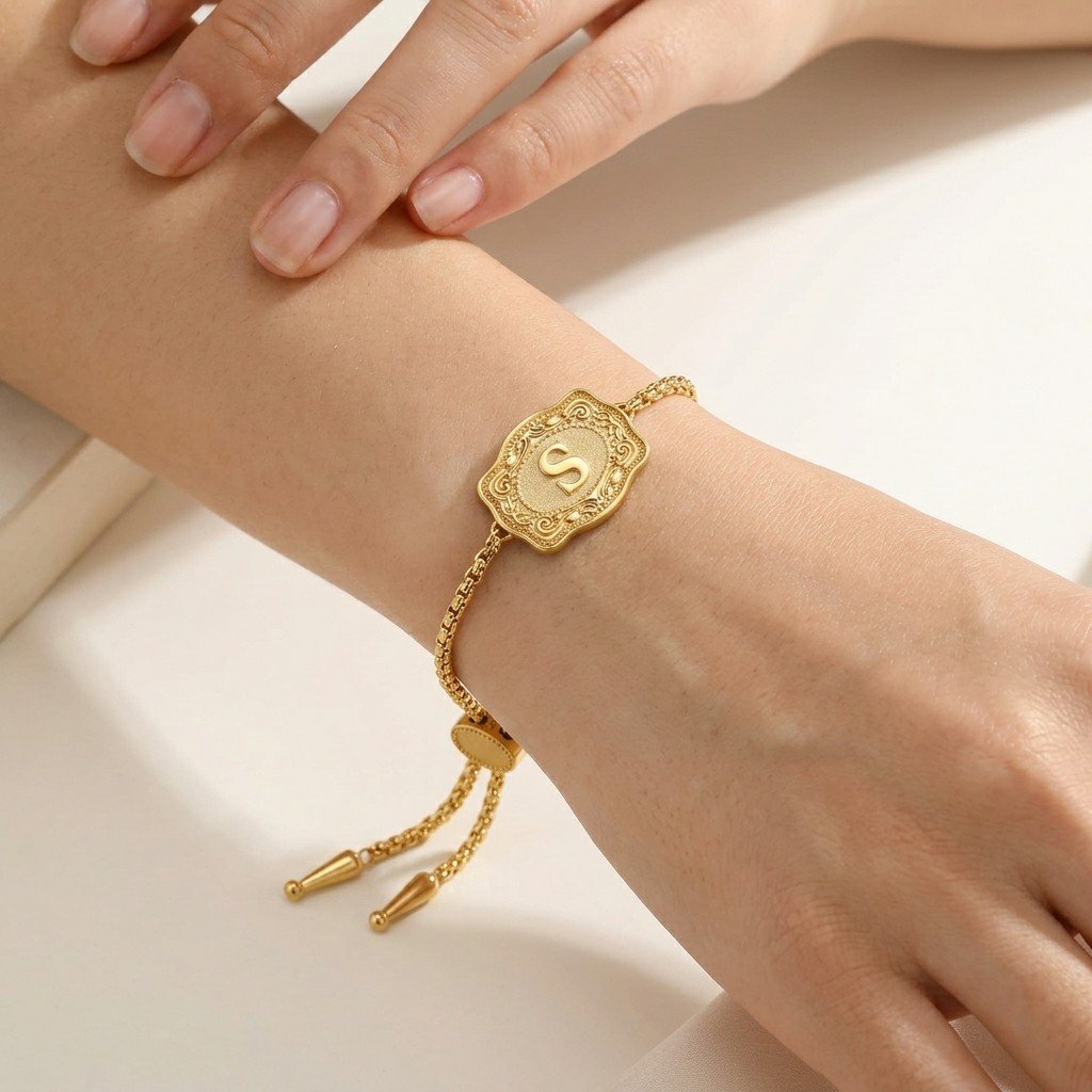 LetterLuxe Glow – Adjustable Name Bracelet – image 6