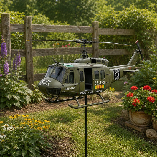 SkyHonor – Vietnam Veteran UH-1 Helicopter Wind Spinner – UH-1 Helicopter / Buy 1