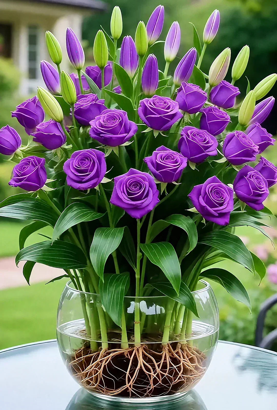 Hydroponic Roses – Bloom Without Soil! – Purple / 6 Bulbs (Buy 4 Free 2)