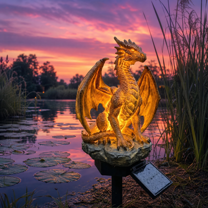 DrakeLight – Fantasy Dragon Outdoor Solar Decor – image 5