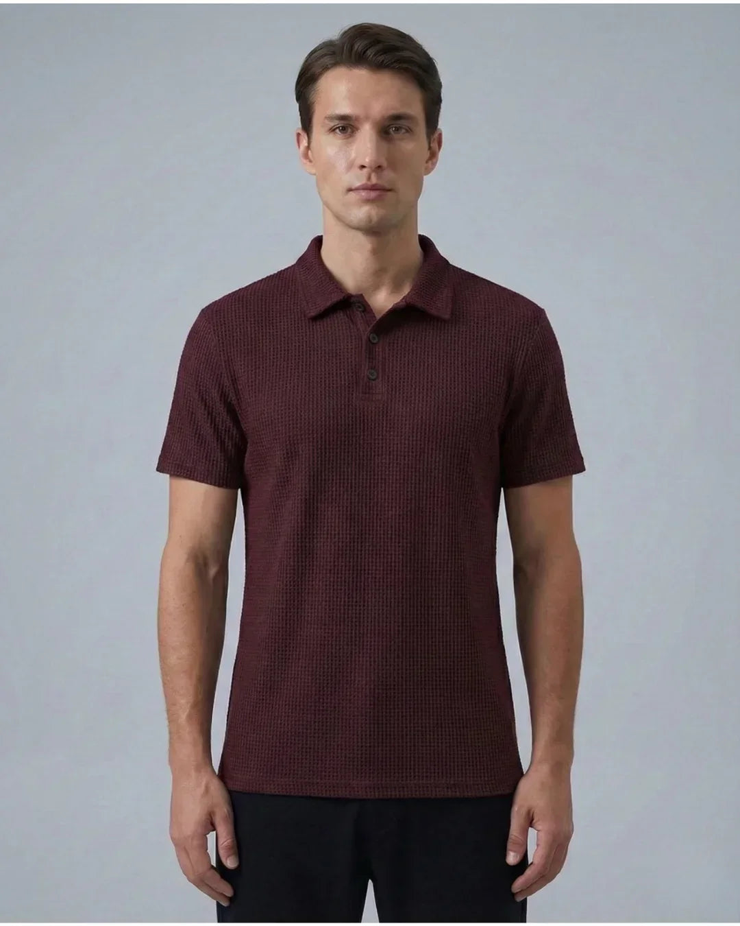 Capri™ – Premium stretch polo shirt for everyday comfort – Burgundy / S