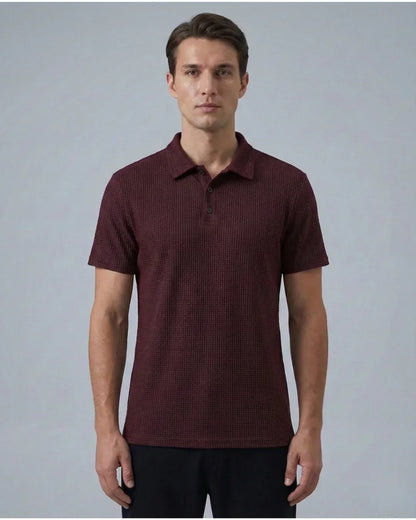 Capri™ – Premium stretch polo shirt for everyday comfort – Burgundy / S