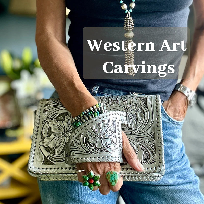 LuxeBlossom – Silver Flower Dance Western Style Clutch – image 4