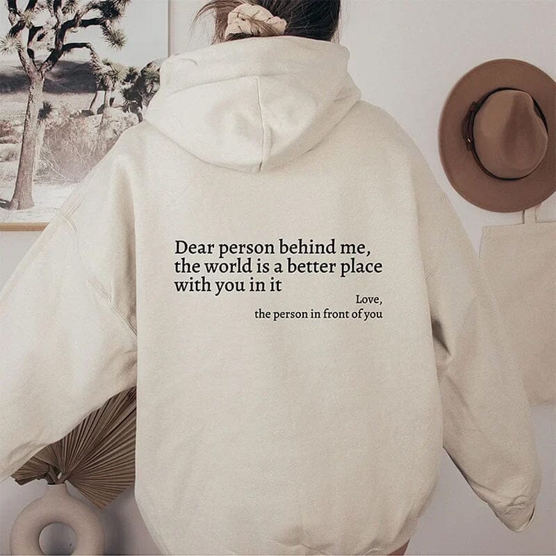WarmWords Sweatshirt – Kindness You Can Wear – Apricot / S