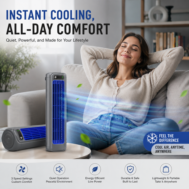 BreezeDock – Rechargeable Personal Air Cooling Fan – image 5