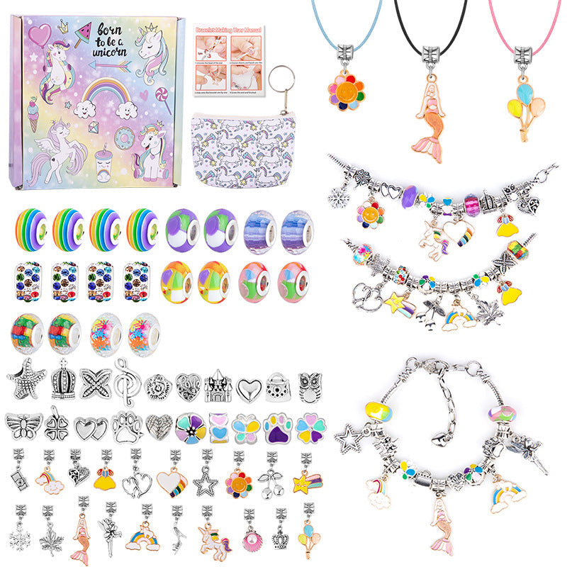 Charmella – Girls Charm Bracelet Making Kit – Colorful-Upgraded