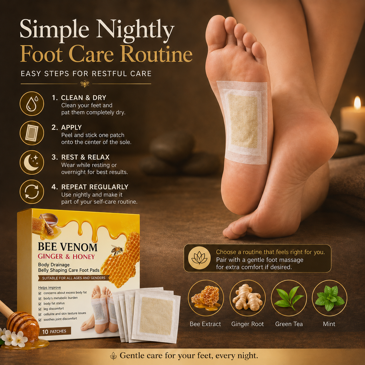 DetoxGlow – Overnight Botanical Foot Care Patches – image 4